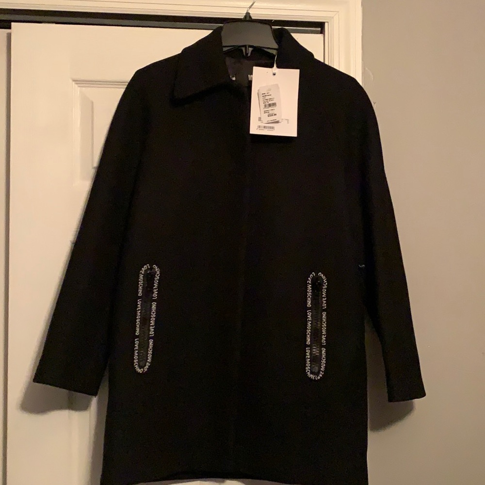 Black Moschino Pea Coat